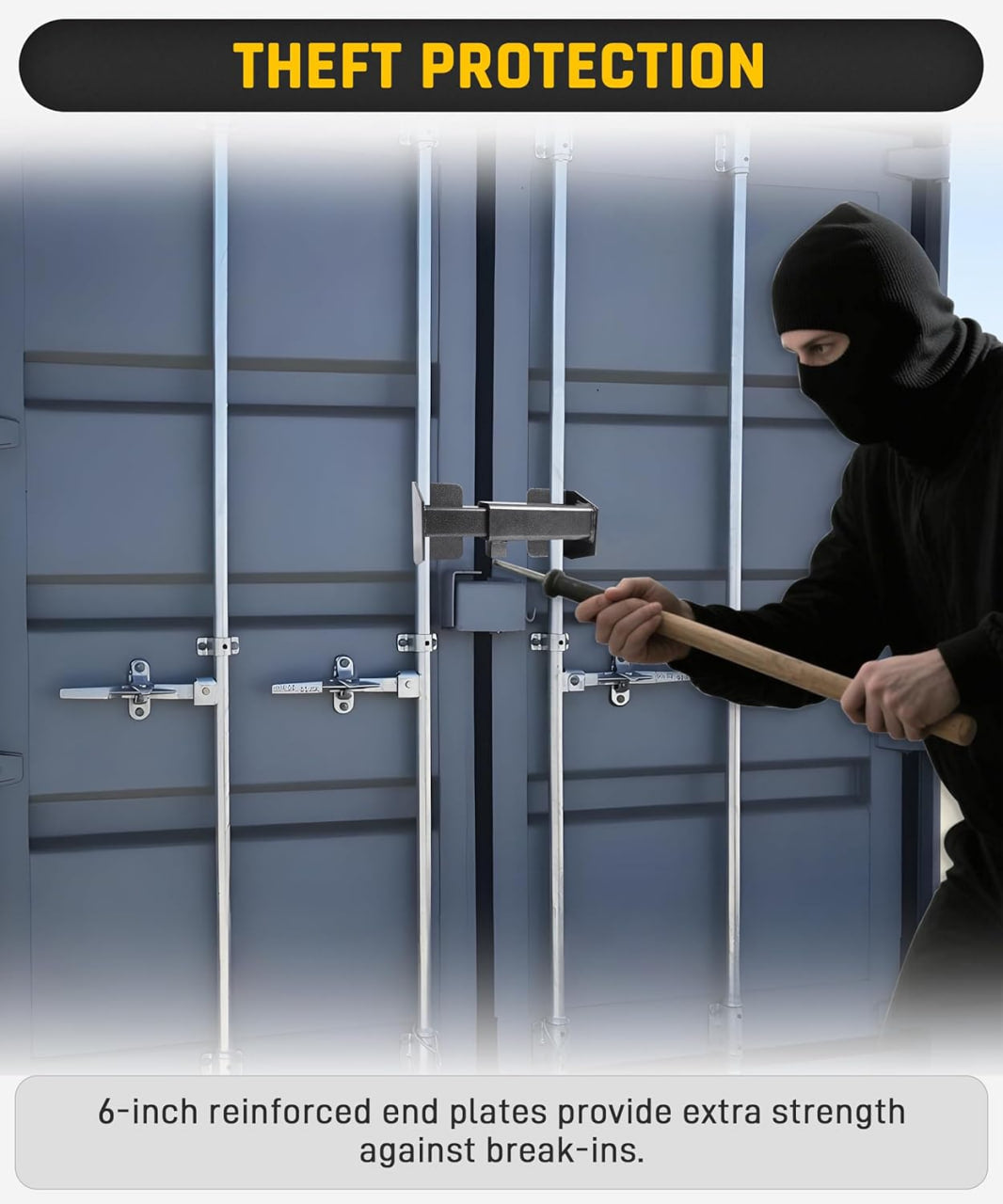 Heavy-Duty Cargo Door Lock, Shipping Container Lock, for Semi Trucks & Containers,